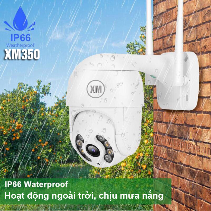 Camera wifi ngoài trời, quay quét chống thấm nước