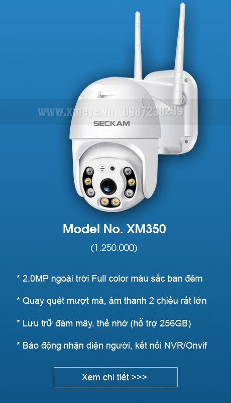 Camera xmeye wifi ngoài trời có màu ban đêm